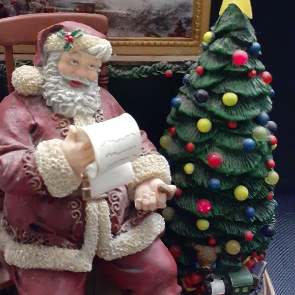 Thomas Kinkade The Joy of Christmas Santa - Picture 7 of 9